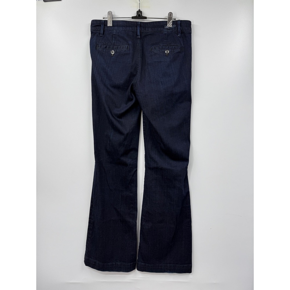 Pilcro and the Letterpress High Rise Flare Jeans Dark Indigo Blue Size 29 - Picture 8 of 12